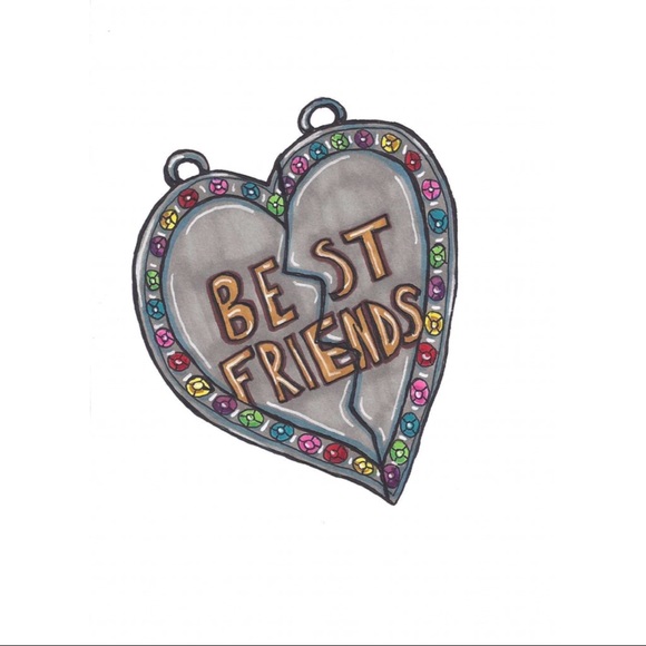 Best Friends Forever Notecard Illustration - Picture 2 of 2